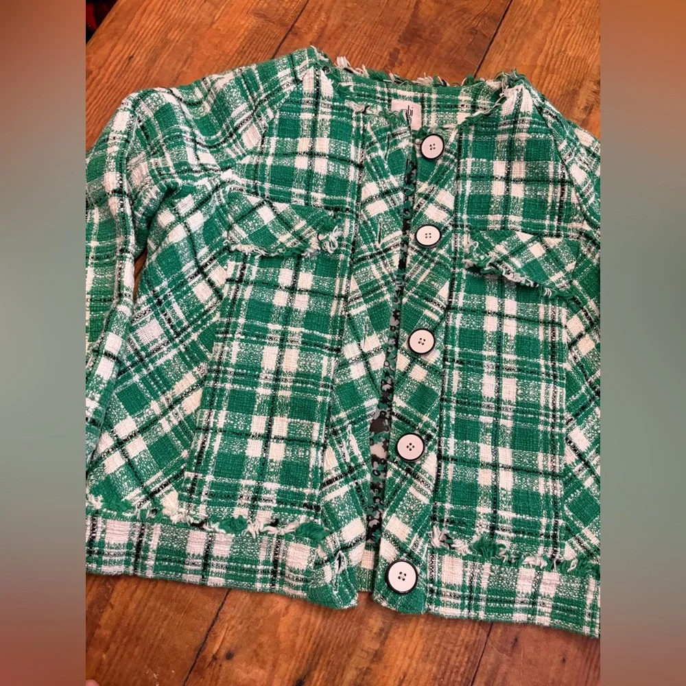 CAbi Green Plaid‎ Library Jacket - Picture 3 of 8